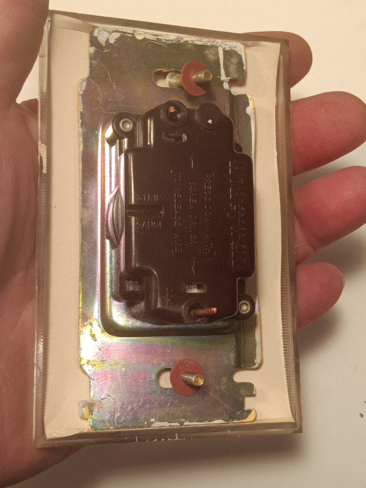 Vintage 1950s/60s Honeywell Single Pole Push Button Light Switch