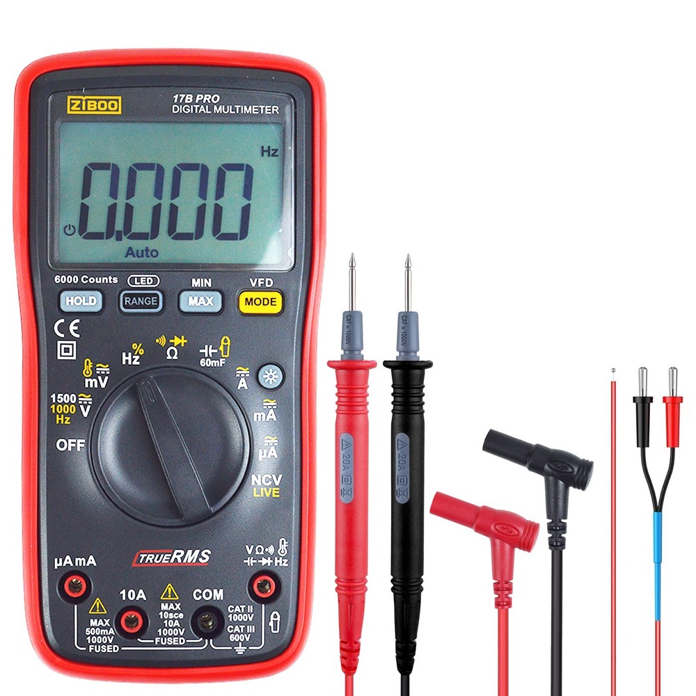 ZIBOO 17B PRO True RMS Digital Multimeter ✦Kd