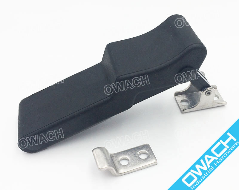 4'' Flexible Draw Latch Soft Black Rubber Replace Southco C7-10