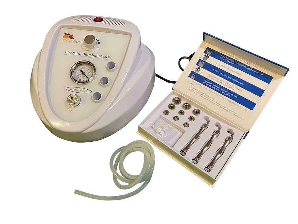 Brody Spa Microdermabrasion Machine with 9 Diamond Tips & 3 Wands