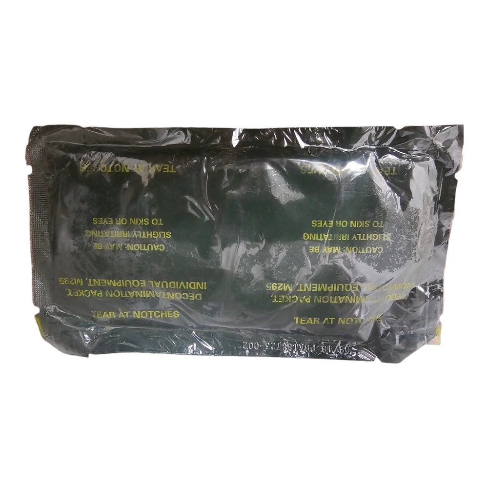 5 Pack M295 Decontamination Mits, Preppers, Survival, NBC, New