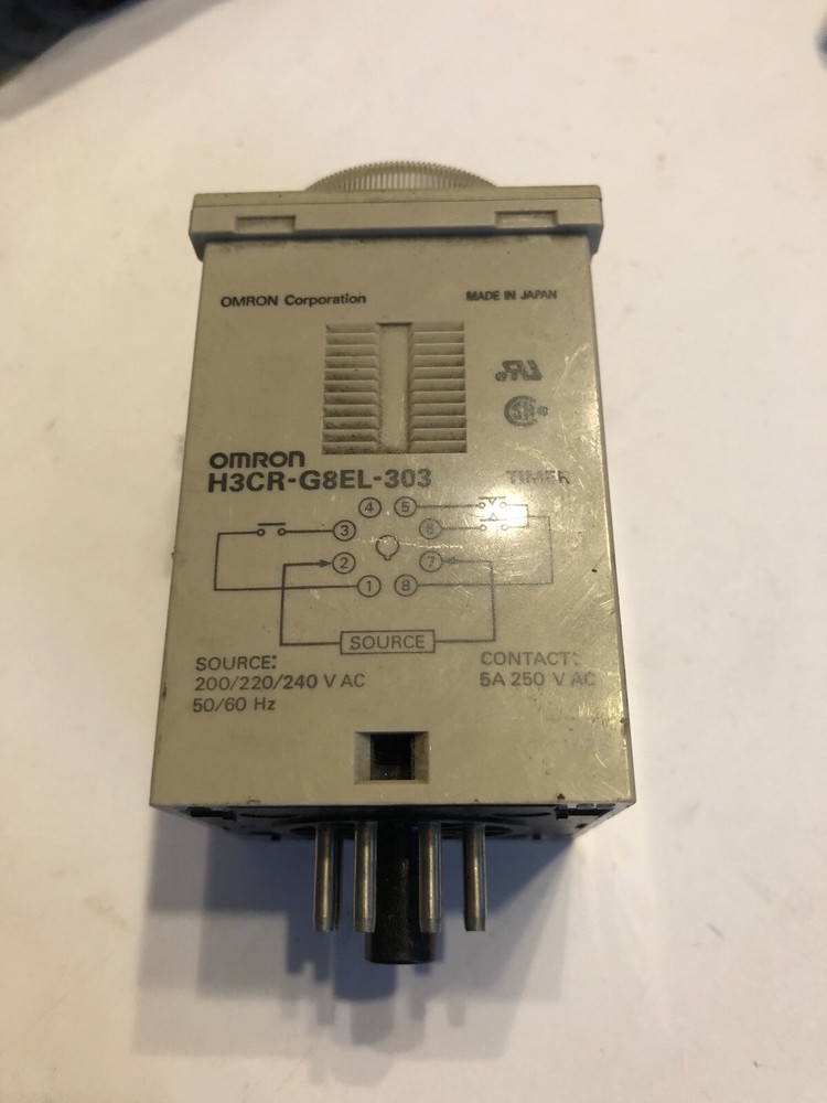 NEW OMRON ELECTRONIC TIMER MODULE RELAY 0-12 SEC H3CR-G8EL-303