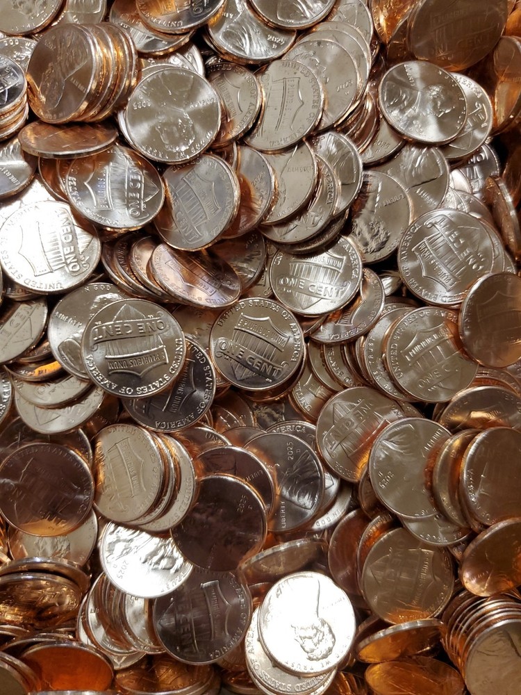 2025 -D Lincoln Bulk Penny Rolls, The Last Year ! Please Read Description. .