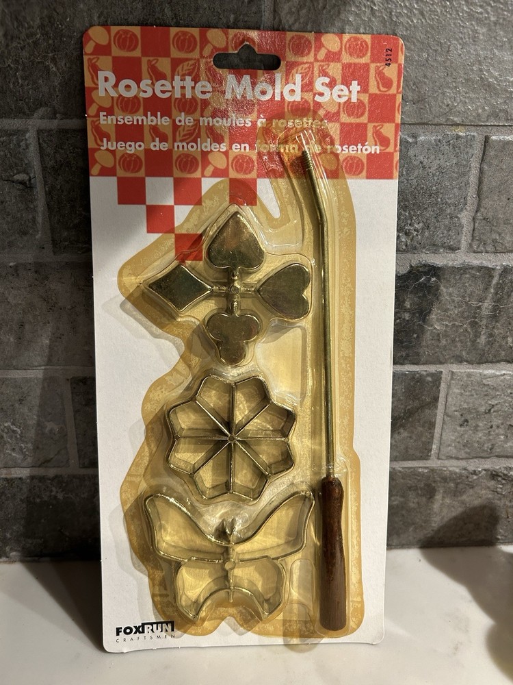 Vintage Rosette Mold Set new in Package Fox Run