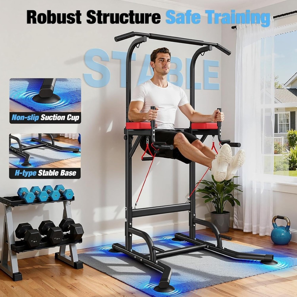 Pull Up Bar Free Standing for Multi-Function Home Gym Strength, Pull Up Dip S...