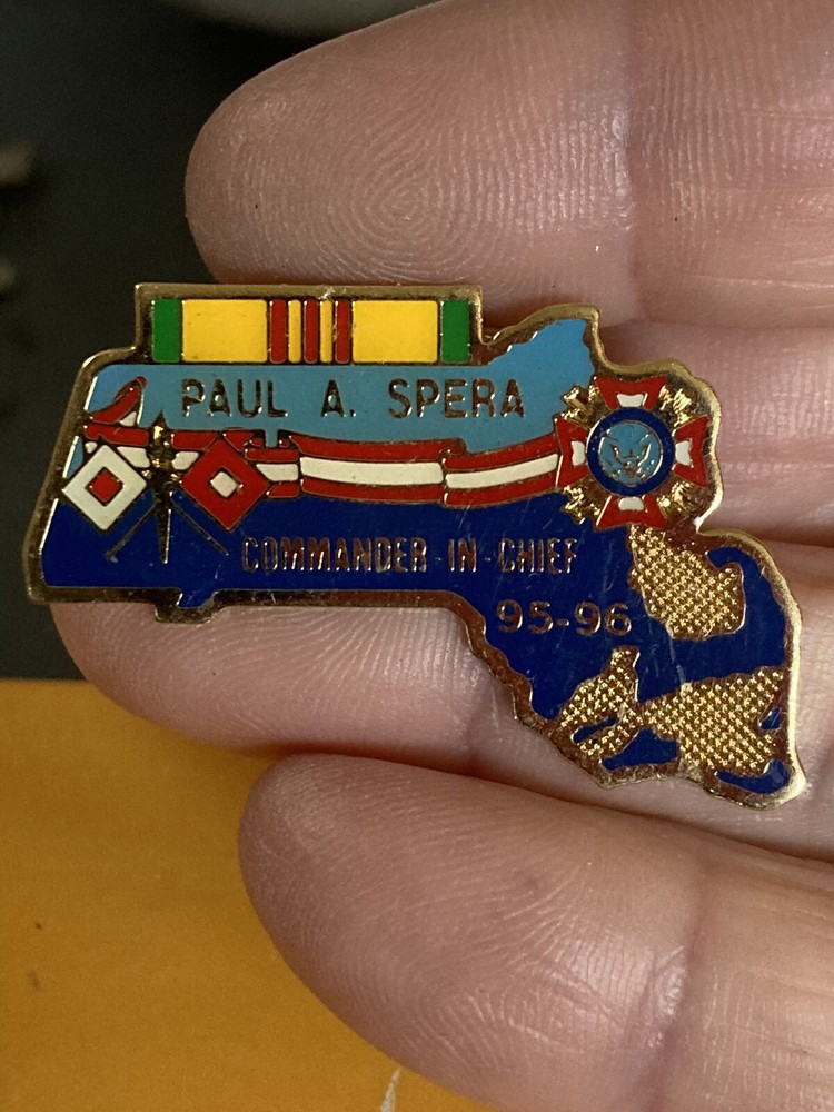 Paul A Spera commander and chief Lapel Pin EUC K534