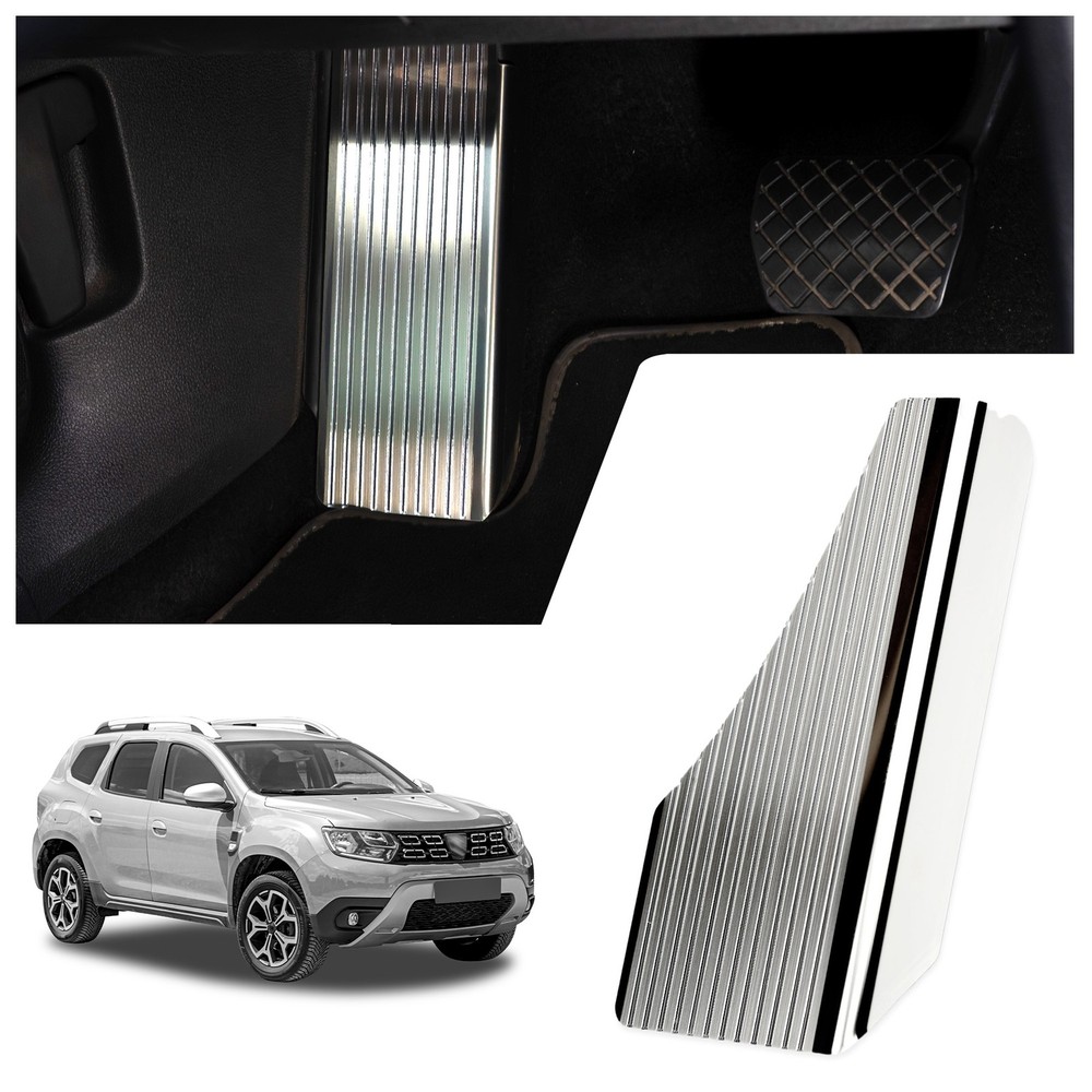 Footrest for Dacia Duster II (HM | SR) 2018-2024 Brushed Silver