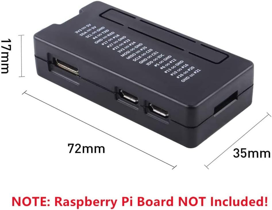 GeeekPi Pi Zero 2 W Case Kit with 2 W Case, Power Supply, Heatsink,...