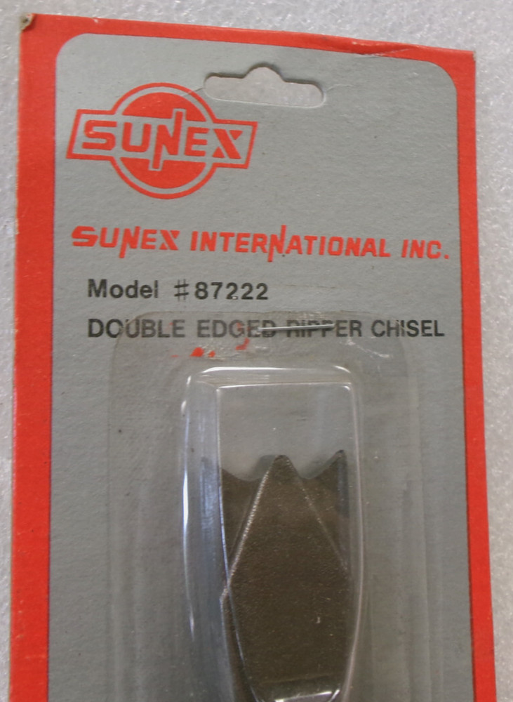 SUNEX MODEL #87222 DOUBLE EDGED RIPPER CHISEL BIT #261i