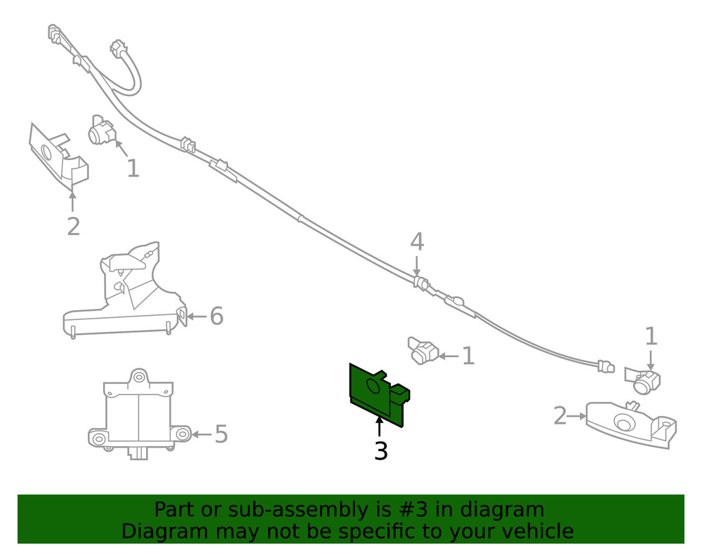 Genuine Subaru Park Sensor 87622AN00A