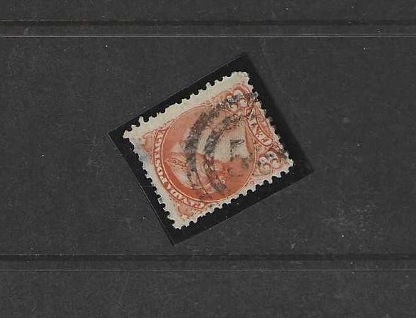 Canada used  #37 2 ring 52  cancel St Hyacinthe