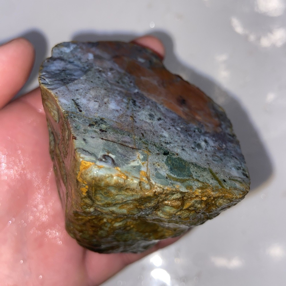 Rainbow Jasper Lapidary Rough Stone 14.33 Oz