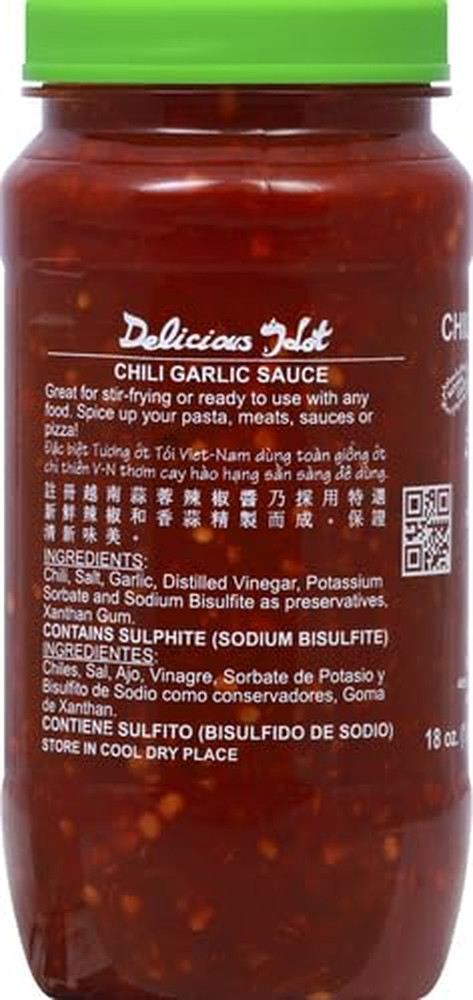 Sauce Chili Garlic,18 Oz