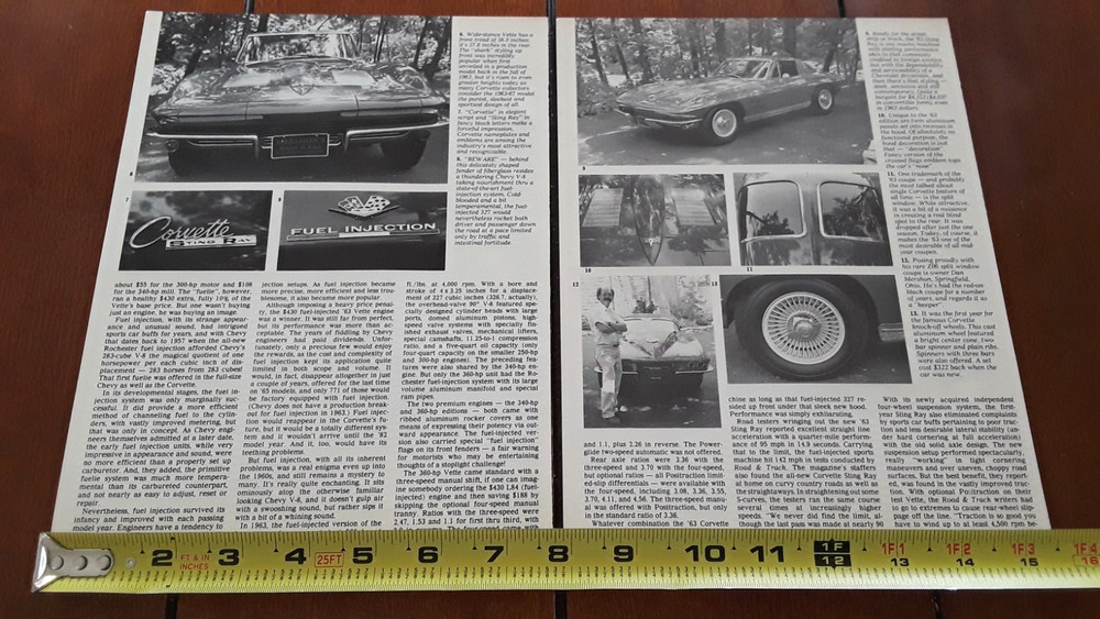 1963 CORVETTE Z06 COUPE - ORIGINAL 1988 ARTICLE