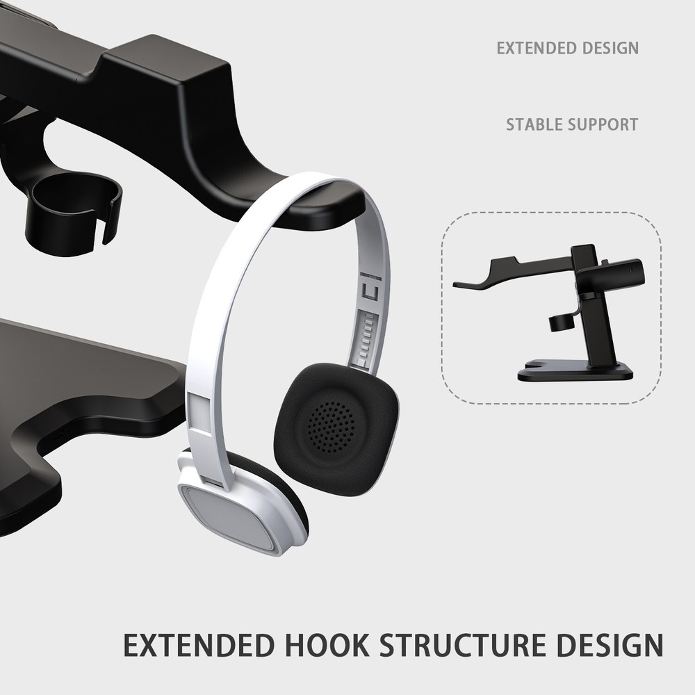 Display Stand for Quest 3 Headset Controllers Desk Base Charging Dock Holder