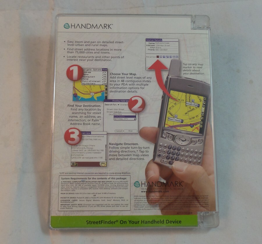 Boxed Rand Mcnally Streetfinder Mapping & Travel Information Software