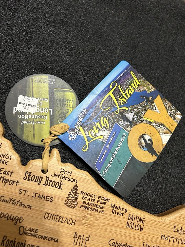 Long Island Map Shaped Serving Board/ Wall hanger 22"