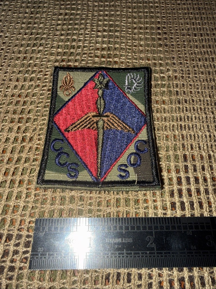 French Special Forces Command -Commandos CCS SOC Afgan War Patch
