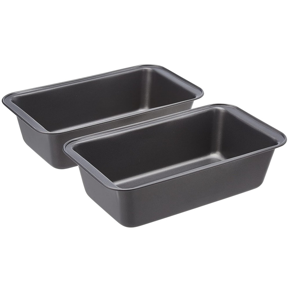 Heavy-Duty Rectangular Baking Loaf Pans, 9.5 x 5 Inches, Oven Safe & Nonstick