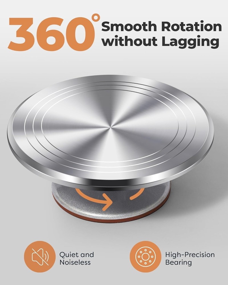 Cake Decorating Kit with Offset Spatula & Icing Smoother