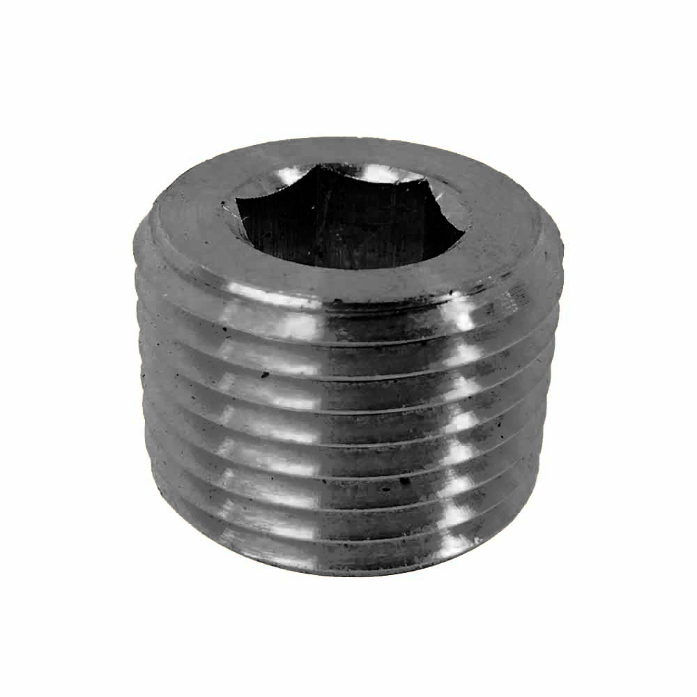 Steel Hex Headless Plug 1/2" NPT Male  FPP82S