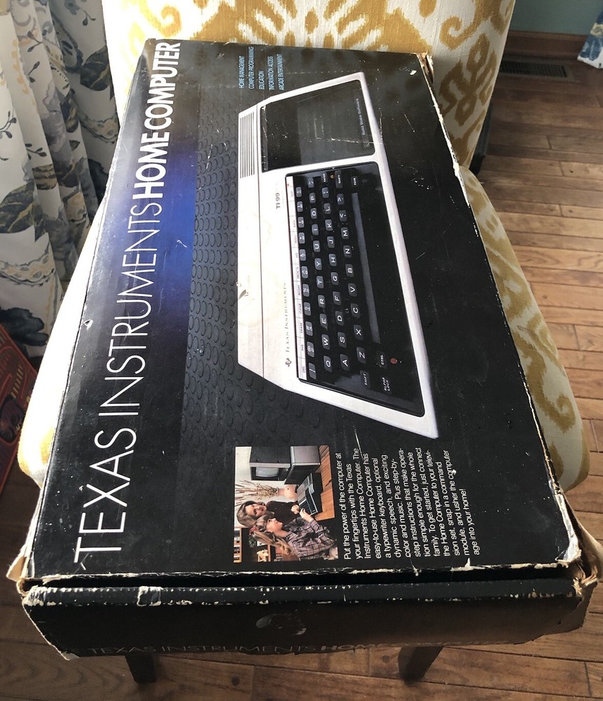 Vintage Texas Instruments TI-99/4A Home Computer System With Cords Tested Works