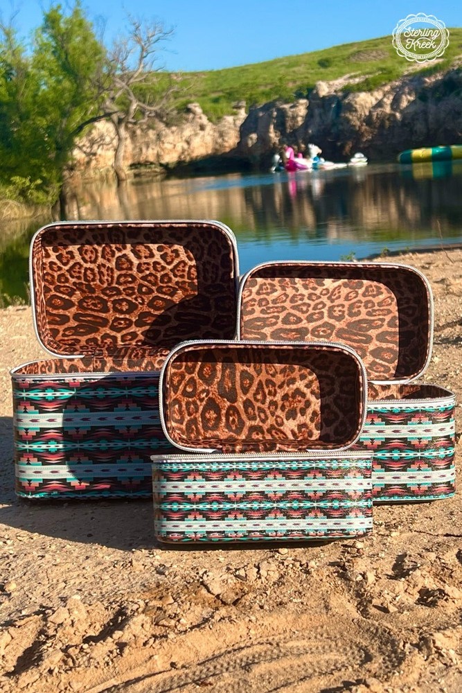 AZTEC & TURQUOISE ~ SET OF 3 ~ BEAUTY ~ BOXES