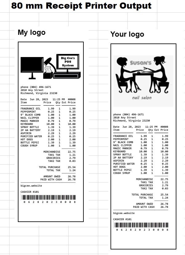 Big Cee retail POS system