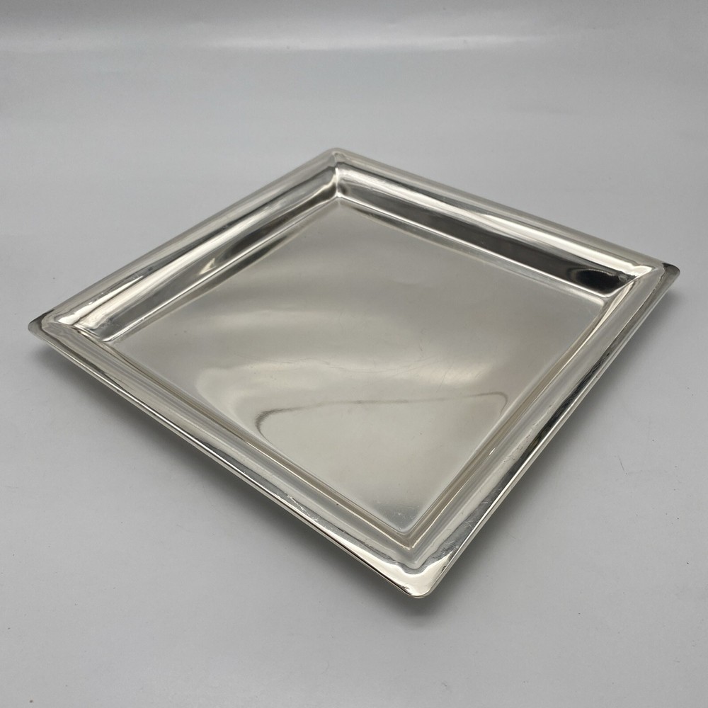Judaica - Passover : Elegant Square Matzah Plate 9" Metal