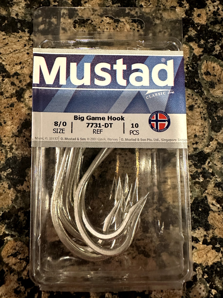 Mustad Big Game Hook 7731-DT- 8/0