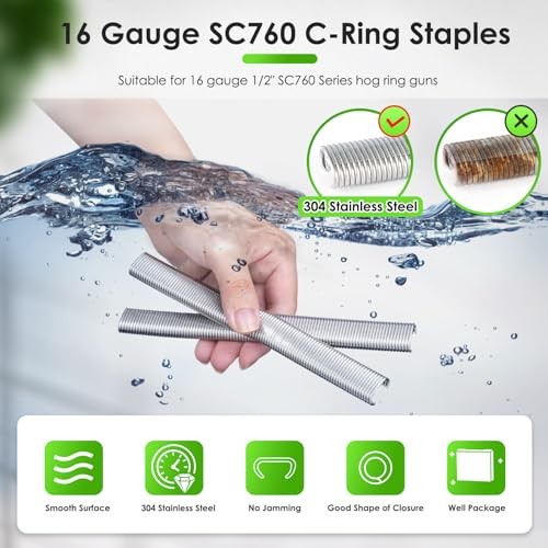 Stainless Steel Hog Ring Staples