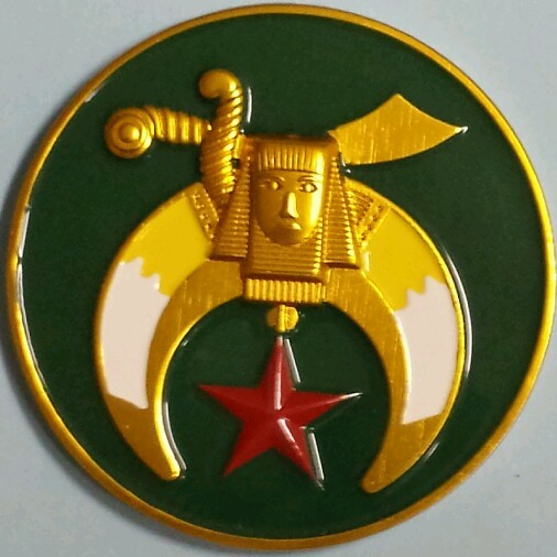 Shriner Green Car Emblem
