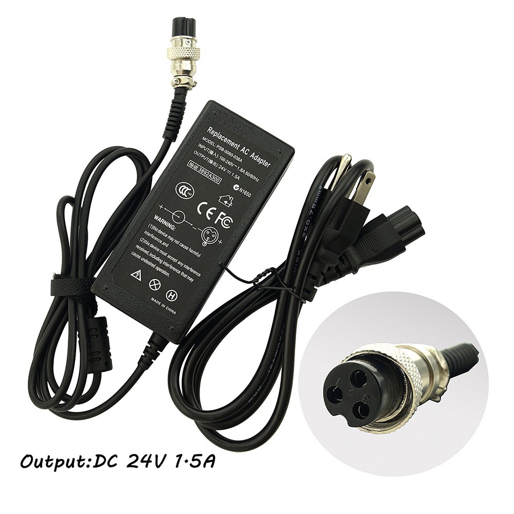 24V 1.5A  Battery Charger for MX350 E100 E175 E200 E300 E125 E500