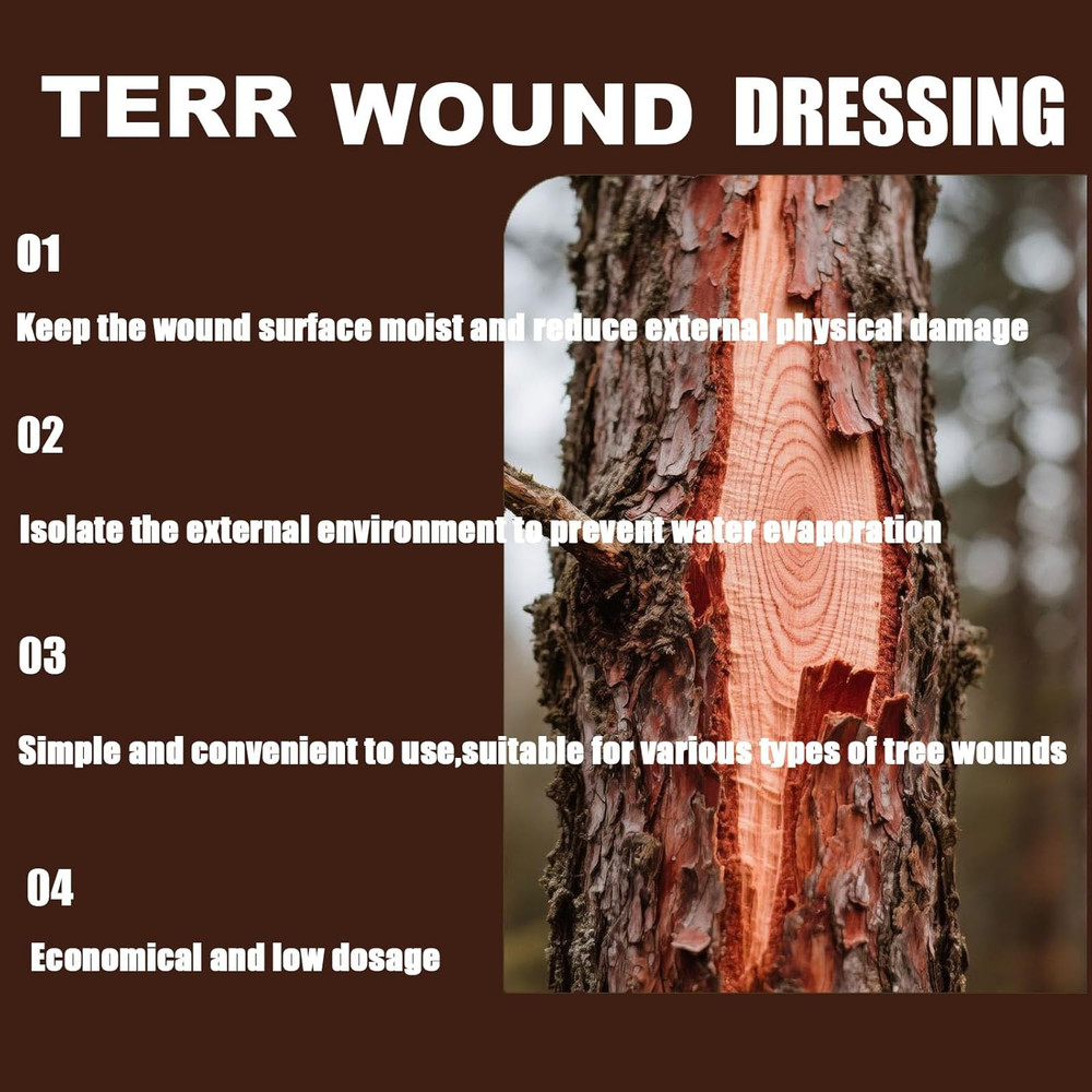 Tree Wound Pruning Sealer,Tree Wound Dressing with Brush, Bonsai Cut Paste, Tree