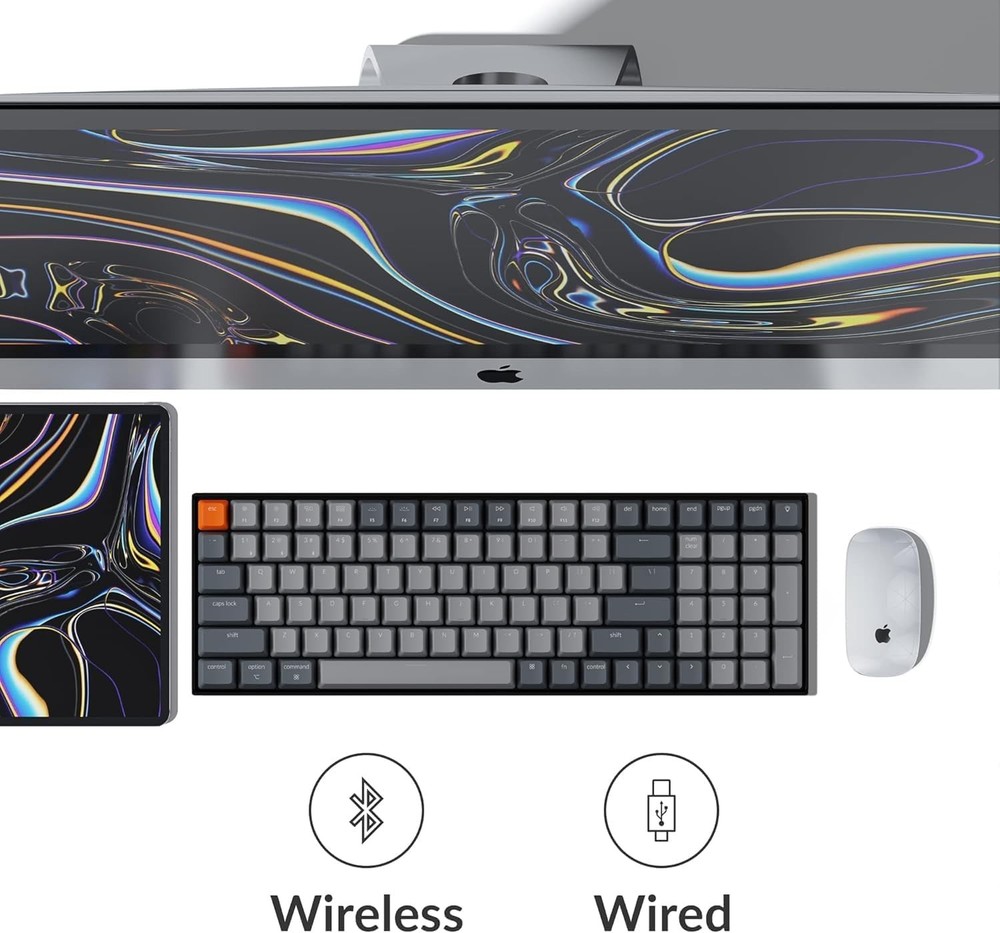 Keychron K4 96% Layout 100 Keys Wireless Version 2, Super Red Switch