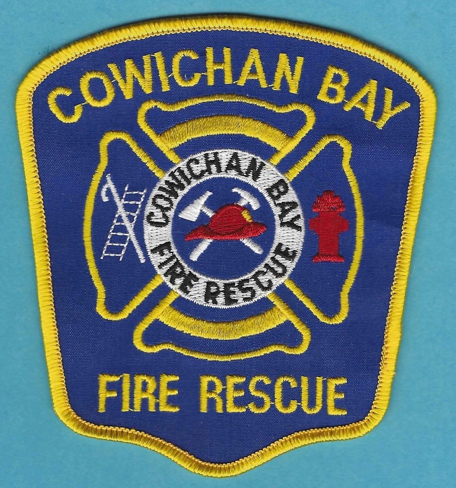 COWICHAN BAY BC CANADA FIRE DEPARTMENT PATCH FLASH