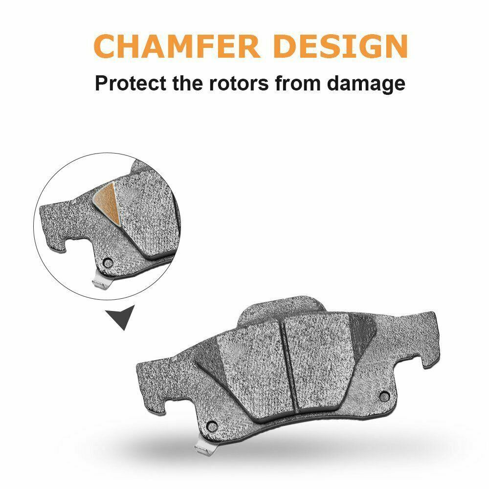 Front & Rear Disc Ceramic Brake Pads Kit for 2003 2004 Dodge Dakota