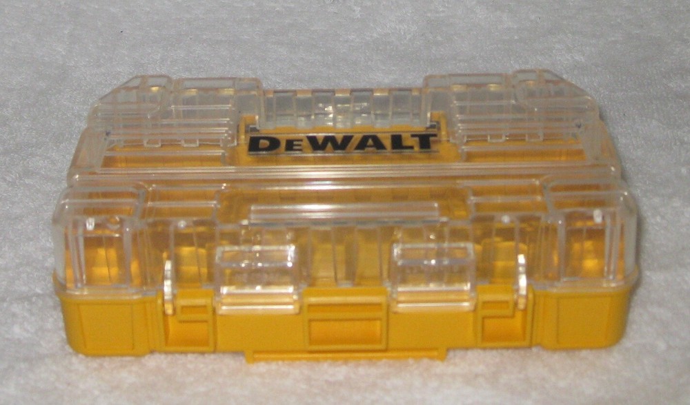 DEWALT TOUGH CASE SM BIT TIP STORAGE ORGANIZER STACKABLE INTERLOCKING EMPTY NEW