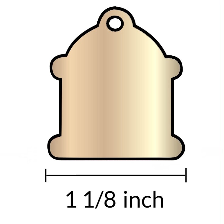 Custom Engraved Dog Tags Personalized Dog Collar Pet Tags Engraved BRASS HYDRANT