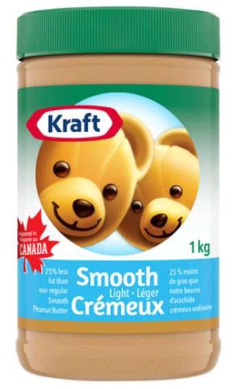 Kraft Peanut Butter Smooth Light 1kg