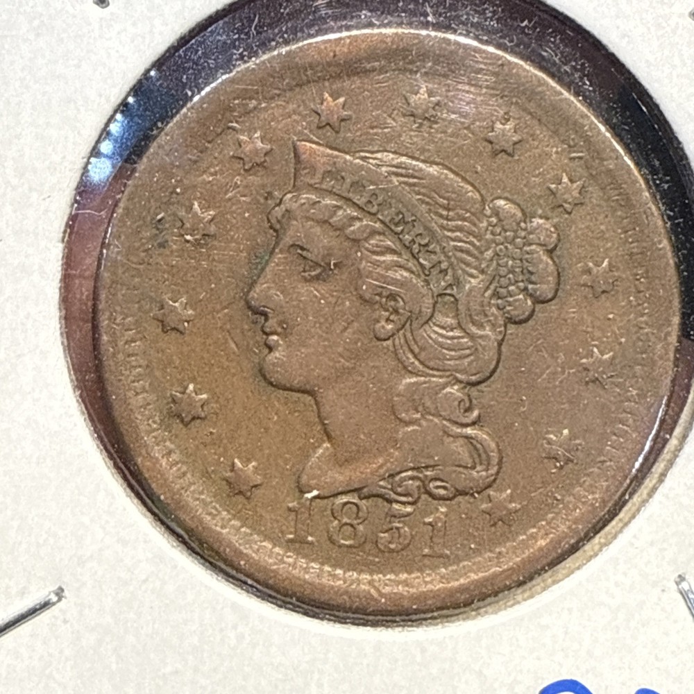 1851 US Large Cent