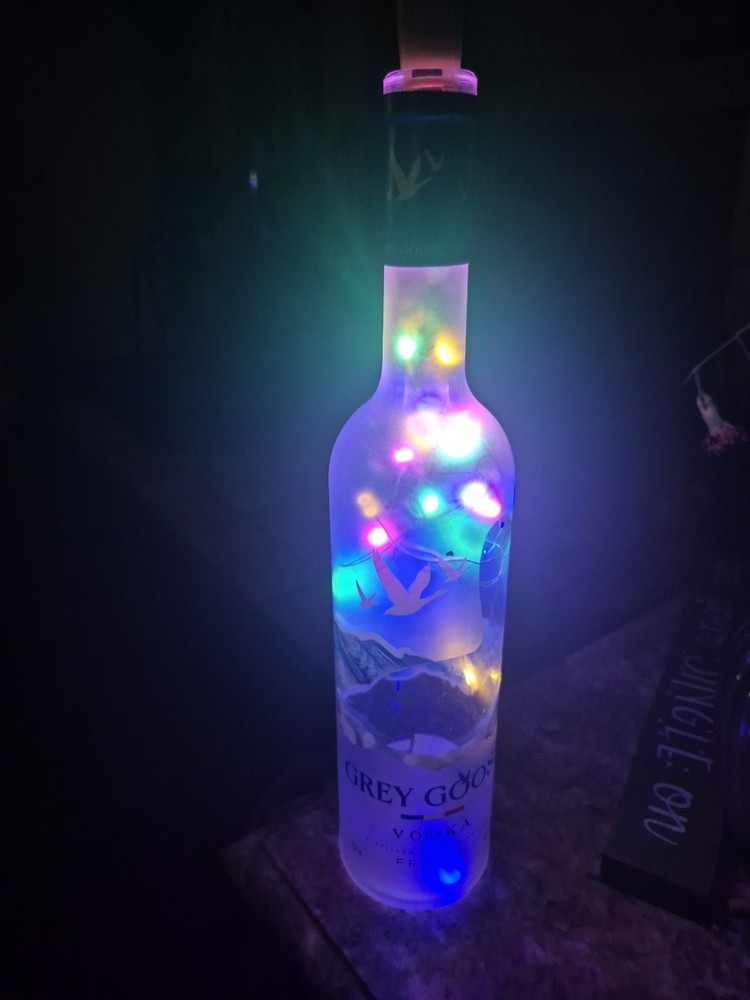 Full Size Decorative Liquor Bottle With Led Lights.
