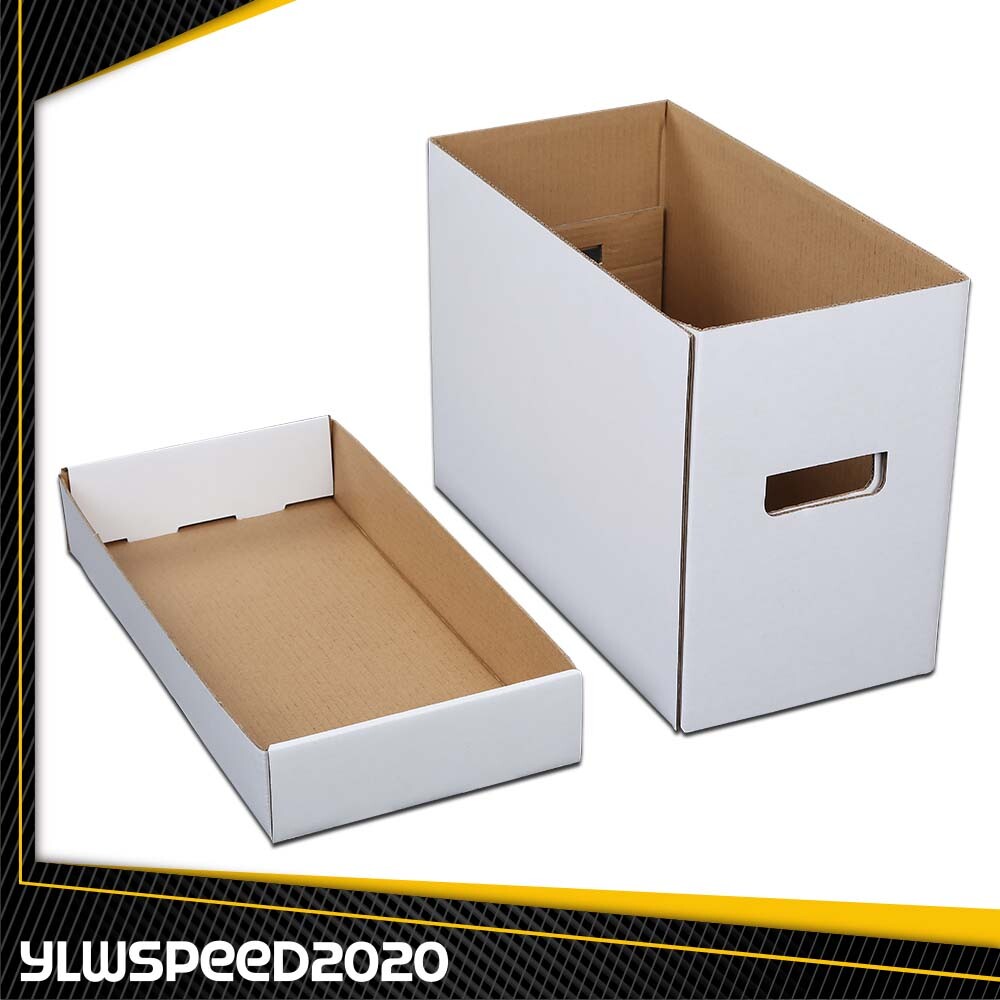 3X Short Comic Book Storage Boxes Holds New 150 175 Stackable Archival Cardboard