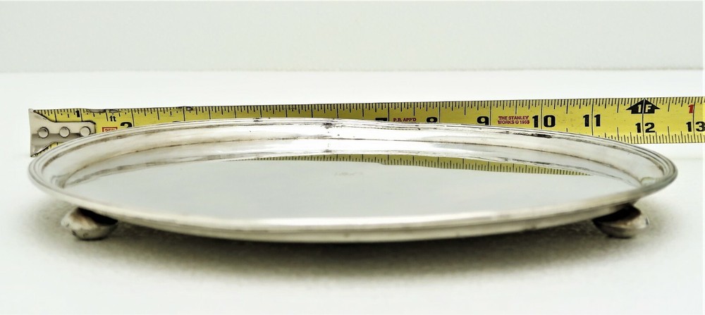 Slovakian Bratislava Solid Silver Raised Tray Hallmarked 1820