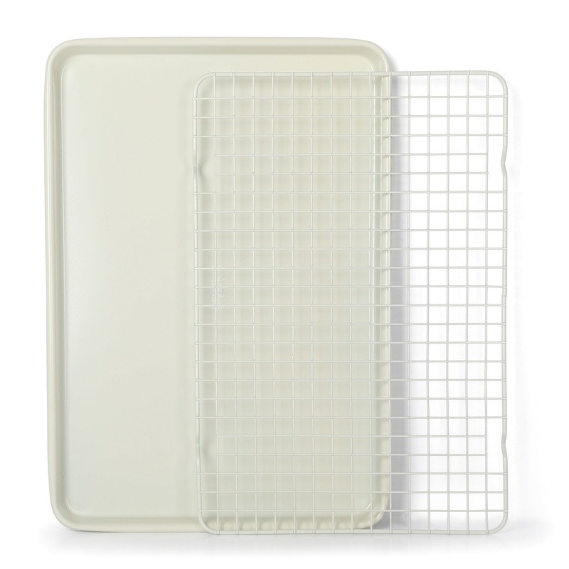 Large Non-Stick Carbon Steel Cookie Rack Baking Cooling Grid Kitchen Accessory