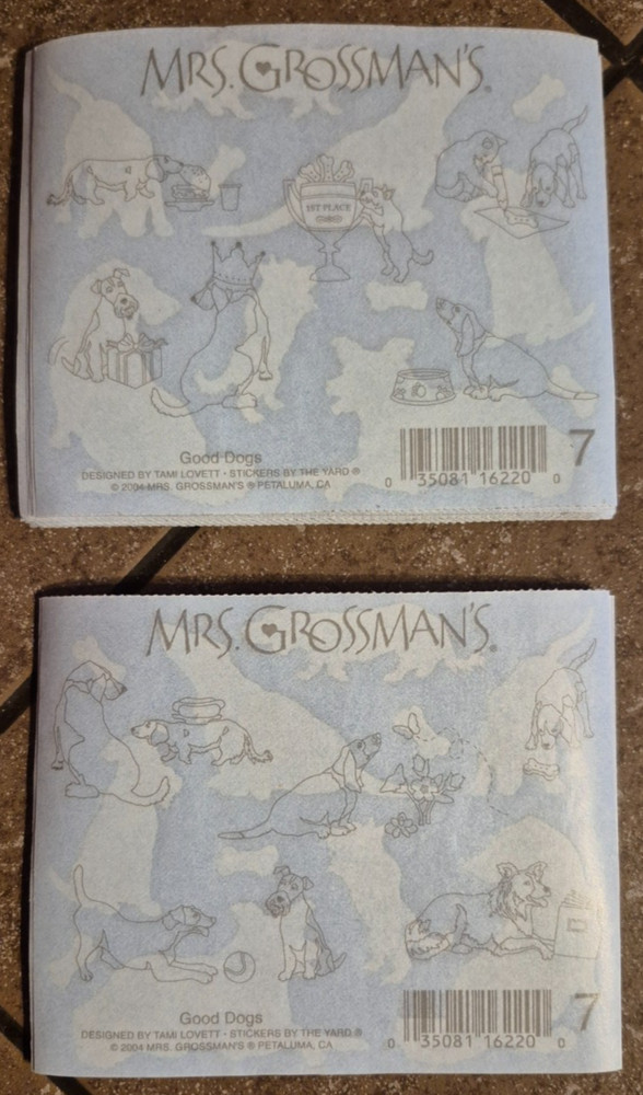 Mrs. Grossmans Good Dogs - 10 each - 20 Sheets Total