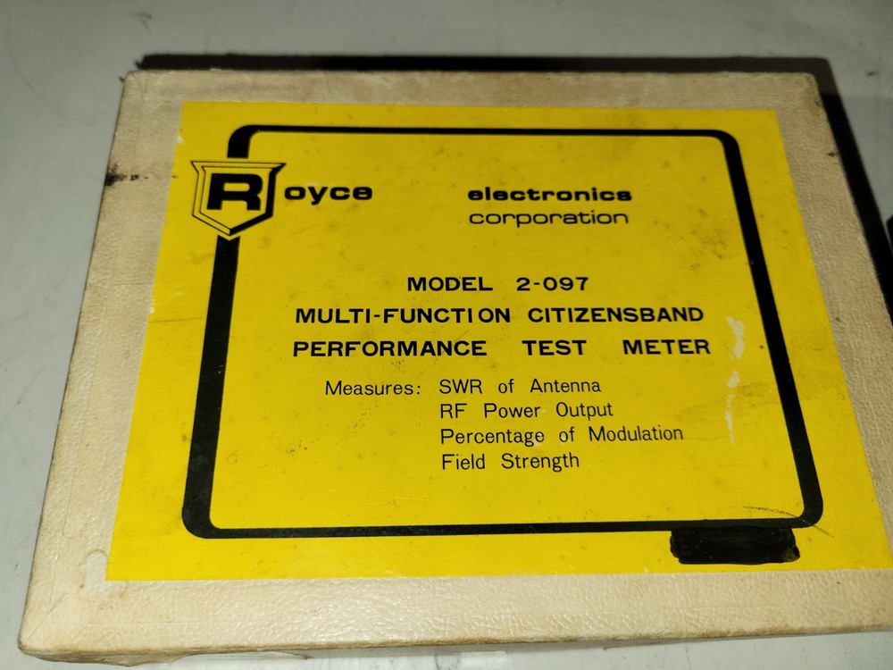 Royce 2-097 Multi-Function SWR Meter RF Power Field Strength Etc
