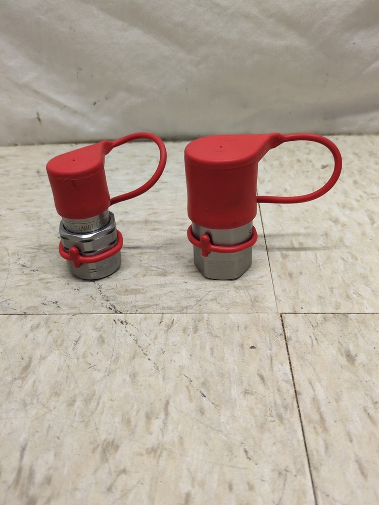 1/2 NPT Flat Face Hydraulic Quick Connect Coupler Coupling Set Skid Steer Bobcat