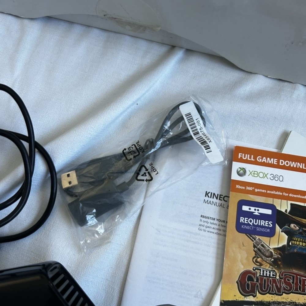 Microsoft Xbox 360 Kinect Sensor Model 1414 with Kinect Adventures Game Boxed