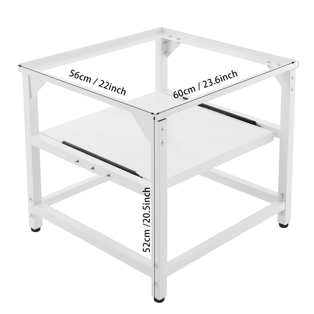 Modern Washing Machine Base Stand with Shelf - Sturdy & Stylish Support